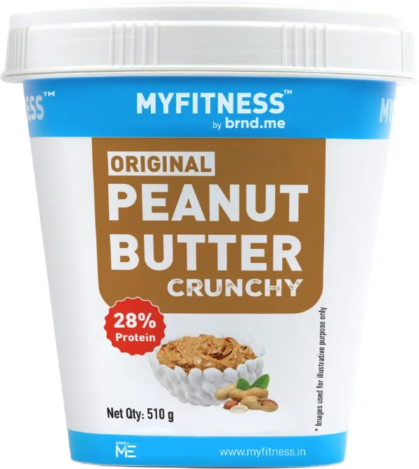 Sales Package One Jar of MYFITNESS Peanut Butter Crunchy 510g